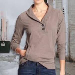 Banana Republic Taupe Cowl Neck Sweater